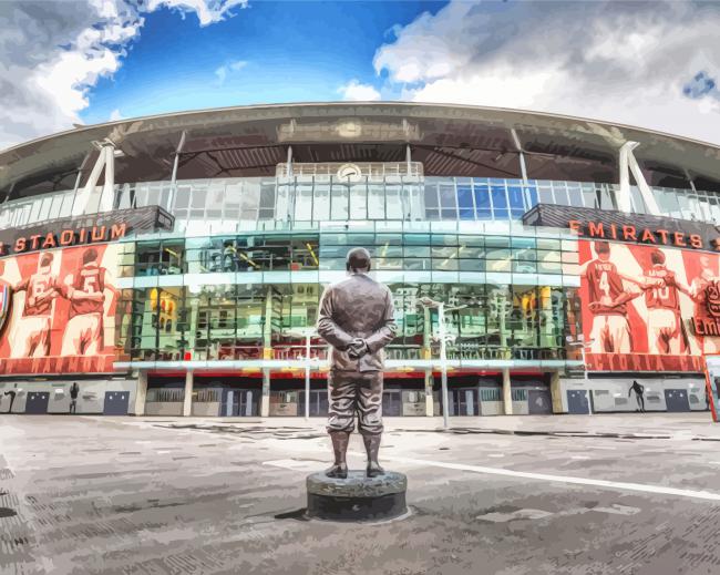 Herbert Chapman Statue Diamond Painting