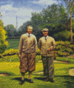 Hickory Golf Players Art Diamond Painting