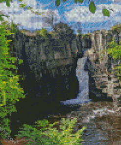 High Force Waterfall Diamond Painting