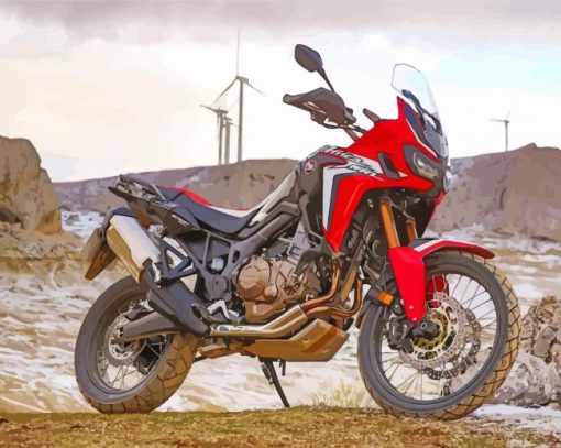 Honda Africa Twin Off Road Diamond Painting