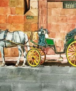 Horse And Carriage Art Diamond Painting