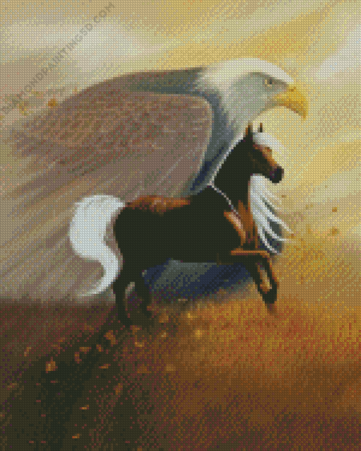 Horse and Eagle Diamond Painting