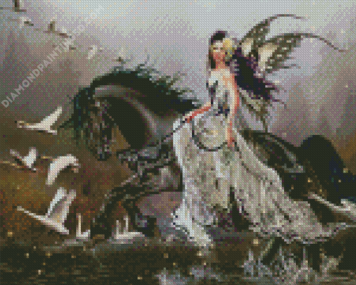 Horse And Fairy Diamond Painting