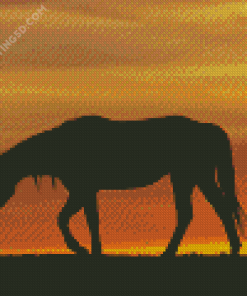 Horse Silhouette Diamond Painting