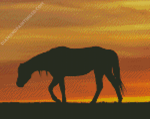 Horse Silhouette Diamond Painting