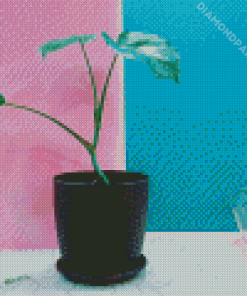 Houseplant In Pot Diamond Painting