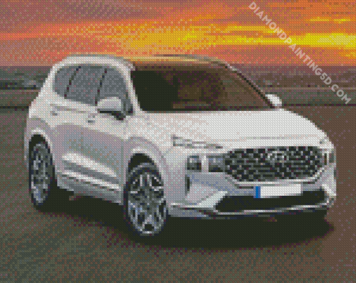 Hyundai Santa Fe Car Diamond Painting