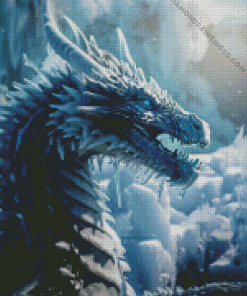 Ice Dragon Diamond Painting