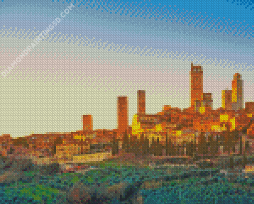 Italy San Gimignano Diamond Painting