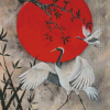 Japanese Red Crowned Crane Diamond Painting