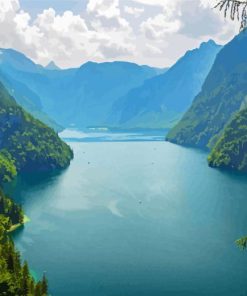 Konigssee Lake Landscape Diamond Painting