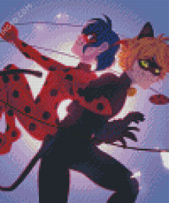 Ladybug And Chat Noir Art Diamond Painting