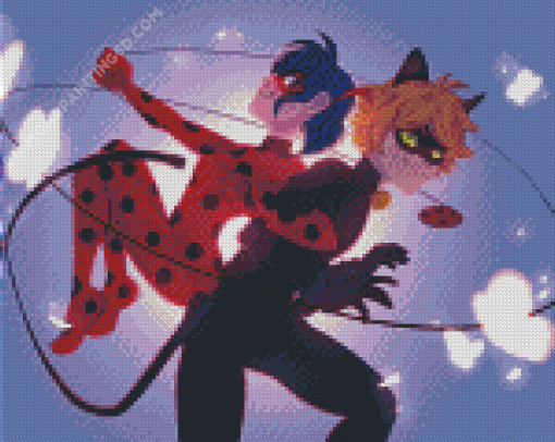 Ladybug And Chat Noir Art Diamond Painting