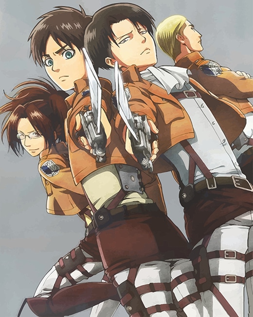 Levi Eren Hanji Erwin Adult Diamond Painting