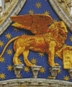 Lion Of Saint Mark Sculpture Diamond Painting