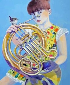 Little Horn Player Diamond Painting