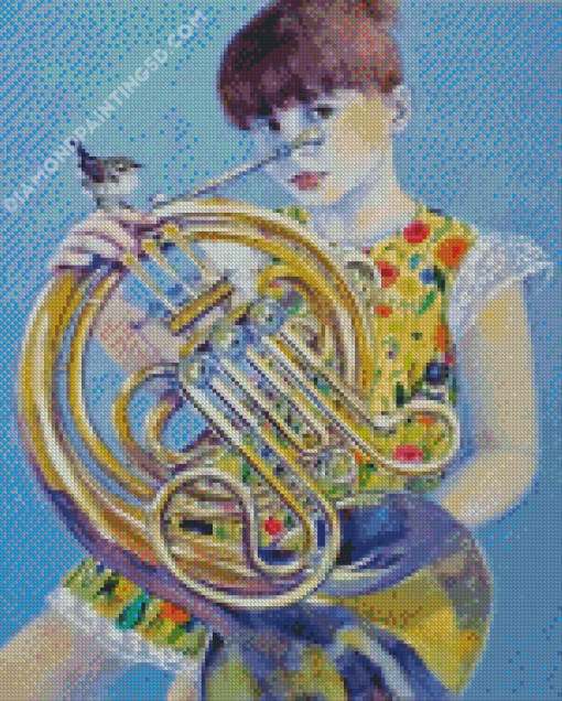 Little Horn Player Diamond Painting