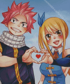 Lucy And Natsu Anime Diamond Painting