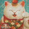 Maneki Neko The Lucky Cat Diamond Painting