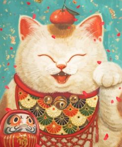 Maneki Neko The Lucky Cat Diamond Painting