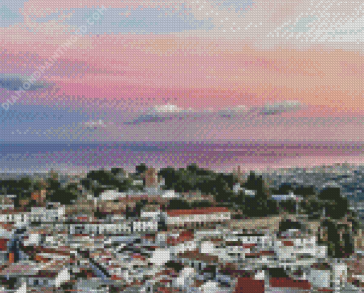 Mijas Pueblo City Diamond Painting