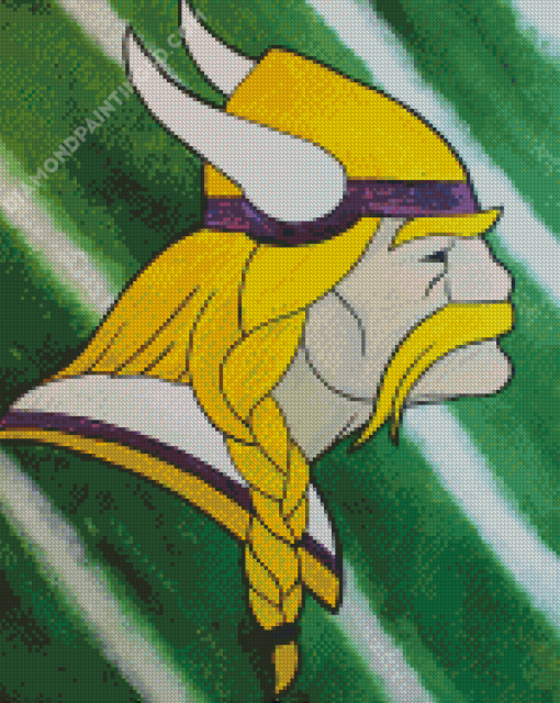 Minnesota Vikings Logo Art Diamond Painting