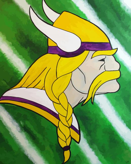 Minnesota Vikings Logo Art Diamond Painting