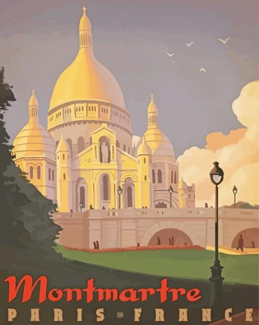 Montmartre Maris Poster Diamond Painting