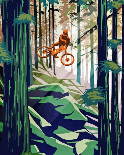 Mountain Biking Diamond Painting