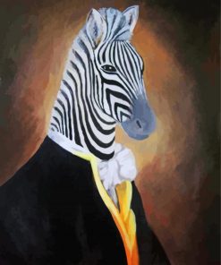 Mr Zebra Art Diamond Painting