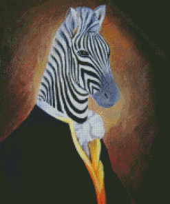 Mr Zebra Art Diamond Painting