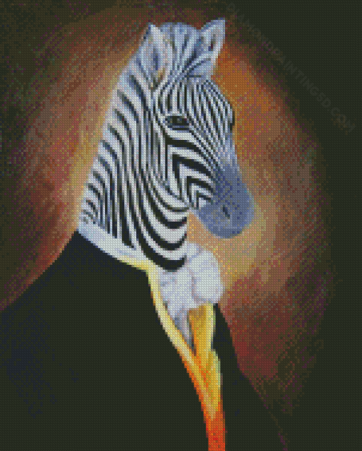 Mr Zebra Art Diamond Painting