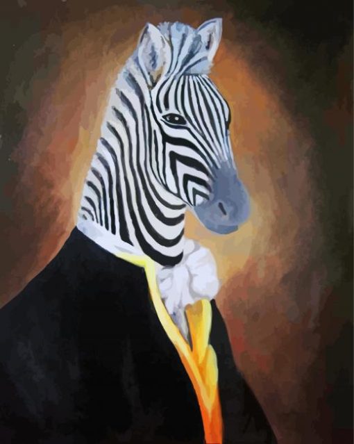 Mr Zebra Art Diamond Painting