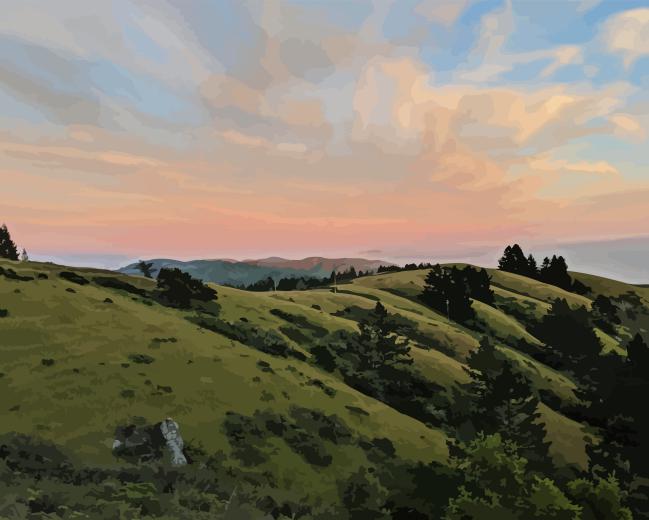 Mt Tamalpais Diamond Painting