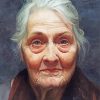 Old Lady Face Diamond Painting