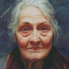 Old Lady Face Diamond Painting