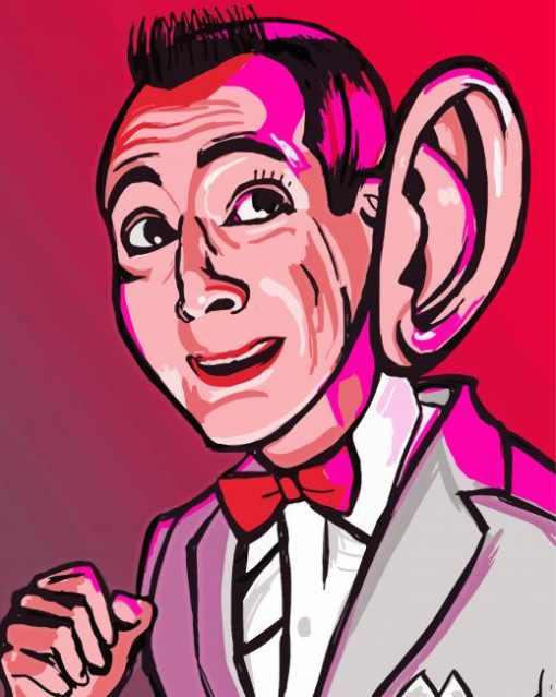 Paul Reubens Caricature Art Diamond Painting