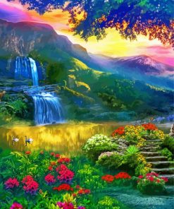 Peaceful Landscape Nature Diamond Painting