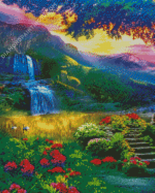 Peaceful Landscape Nature Diamond Painting