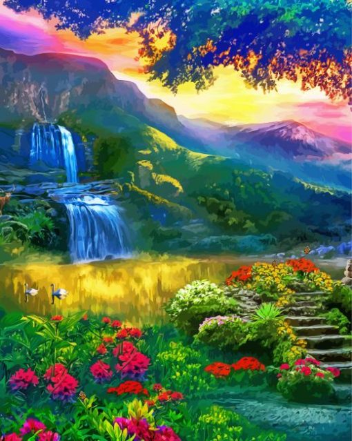 Peaceful Landscape Nature Diamond Painting