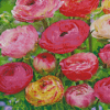 Peonies and Ranunculus Flowers Diamond Painting