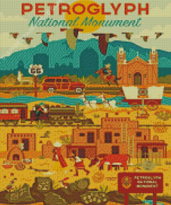 Petroglyph National Monument Poster Diamond Painting