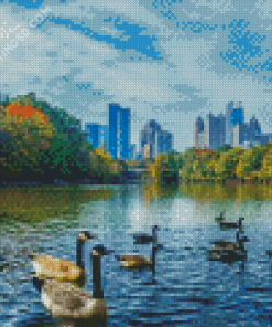 Piedmont Park Geese Diamond Painting