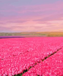 Pink field Diamond Paintings