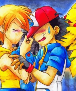 Pokemon Misty And Ash Diamond Painting