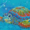 Pop Art Turtle Diamond Painting