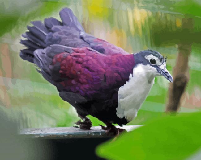 Purple Dove Diamond Painting