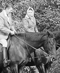 Queen Elizabeth Riding Burmese Diamond Painting