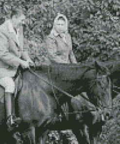 Queen Elizabeth Riding Burmese Diamond Painting