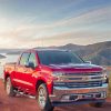 Red Chevrolet Silverado Diamond Painting